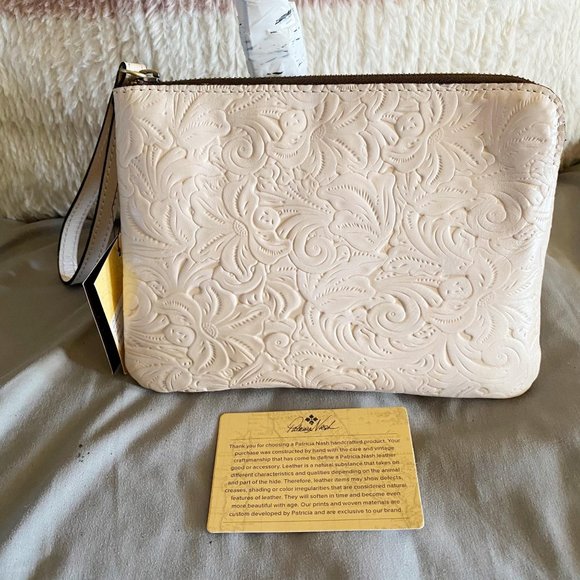 Patricia Nash Handbags - Patricia Nash Cassini White Waxed Tuscan Leather